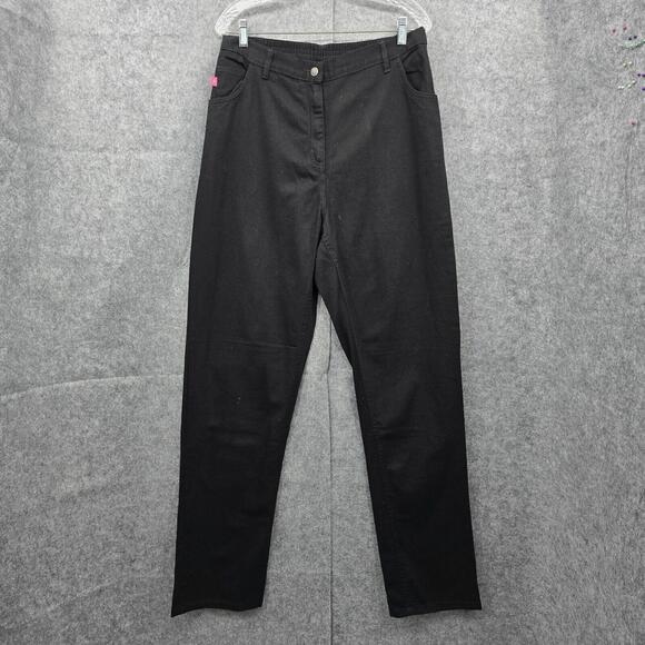 Woman Within Jeans Women's‎ Size 16T Tall Teal Black Elastic Stretch Waist Back - Picture 1 of 11
